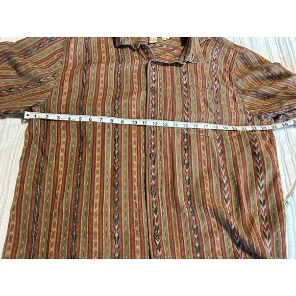The Territory Ahead Mens Short Sleeve Button Up Size Large 100% Cotton Southwest - Picture 5 of 6
